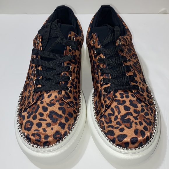 ASOS design chunky sole leopard print sneakers - Picture 4 of 5
